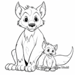 Mother and Baby Tasmanian Devil Coloring Pages 3
