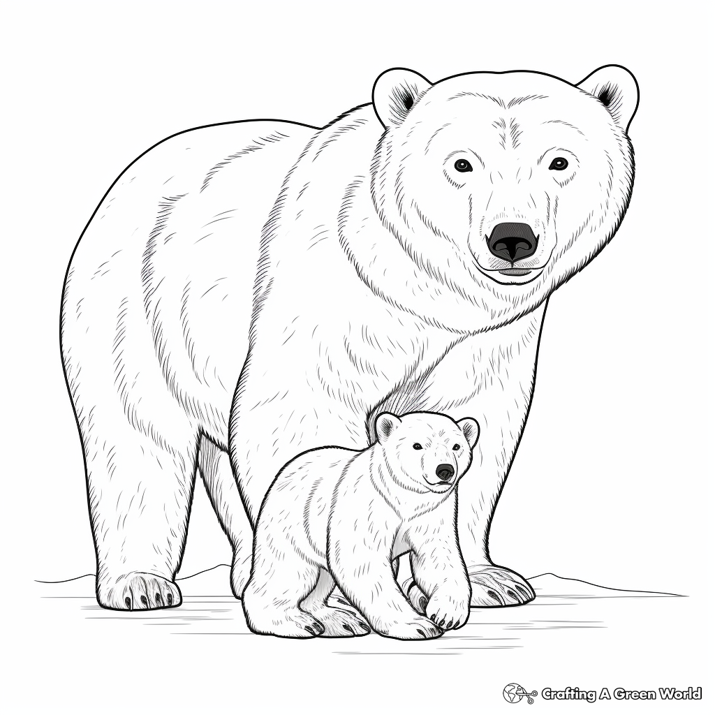Polar Bear Coloring Sheets Polar Bear Coloring Sheets