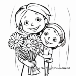 Mother’s Day Card Coloring Pages for Kids 3