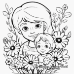 Mothers Day Coloring Pages for Preschool 2