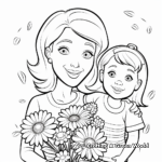 Mothers Day Coloring Pages for Preschool 4