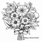 Mother's Day Flower Bouquet Coloring Pages 2