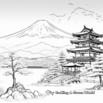 Mount Fuji Coloring Pages 2