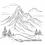 Mountain and Valley Coloring Pages for Children 4