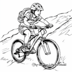 Mountain Bike Competition Coloring Pages 3