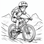 Mountain Bike Competition Coloring Pages 4
