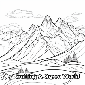 Mountain Coloring Pages - Free &amp; Printable!