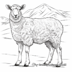 Mountain-Studded Wild Sheep Coloring Pages 4