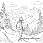 Mountains in the Wild: Forest-Scene Coloring Pages 4