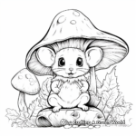 Mouse in a Fairy Tale: Magical Mouse Coloring Pages 1