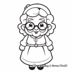 Mrs. Claus and Santa Coloring Pages 3