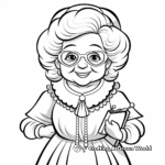 Mrs. Claus and Santa Coloring Pages 4