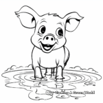 Muddy Piglet Coloring Pages 2