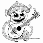 Musical Coqui: Singing Coqui Frog Coloring Pages 2