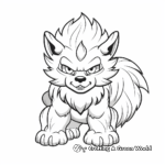 Mysterious Halloween Werewolf Coloring Pages 1