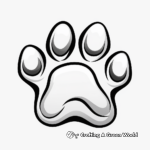 Mysterious Mythical Creature Paw Print Coloring Pages 2