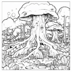 Mystic Old Growth Forest Coloring Pages 2