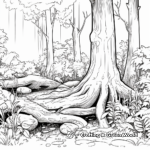 Mystic Old Growth Forest Coloring Pages 3