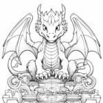 Mystical Dragons Pixel Coloring Pages 1