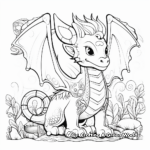 Mystical Dragons Pixel Coloring Pages 4