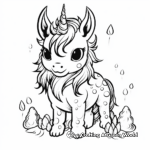 Mystical Dreamy Unicorn Coloring Pages 4