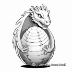 Mystical Fire-Breathing Dragon Egg Coloring Pages 3
