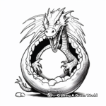 Mystical Fire-Breathing Dragon Egg Coloring Pages 4