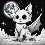 Mystical Night Fury and Full Moon Coloring Pages 2