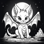 Mystical Night Fury and Full Moon Coloring Pages 3