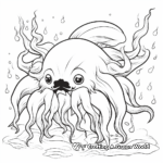 Mystical Selkie Sea Beast Coloring Pages 3