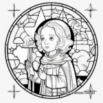 Mystical Stained Glass Coloring Pages 4