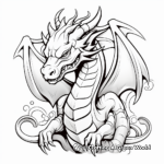 Mythic Dragon Tattoo Coloring Pages 2