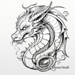 Mythic Dragon Tattoo Coloring Pages 3
