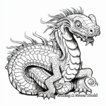 Mythical Basilisk Coloring Pages for Fantasy Lovers 3