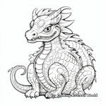 Mythical Basilisk Coloring Pages for Fantasy Lovers 4