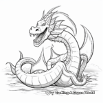 Mythical Sea Serpent Coloring Pages 2