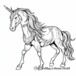 Native American Mythical Unicorn Coloring Pages 4