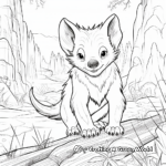 Native Habitat Tasmanian Devil Coloring Pages 2