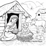 Nativity Story Coloring Pages For Kids 1