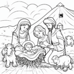 Nativity Story Coloring Pages For Kids 2