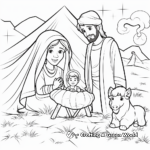 Nativity Story Coloring Pages For Kids 4