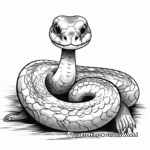 Natural Python Snake Coloring Pages for Nature Lovers 4