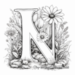 Nature-Inspired Alphabet Coloring Pages 2