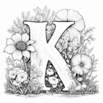 Nature-Inspired Alphabet Coloring Pages 4