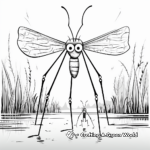 Nature Inspired Daddy Long Legs Coloring Pages 1