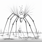 Nature Inspired Daddy Long Legs Coloring Pages 3