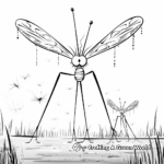 Nature Inspired Daddy Long Legs Coloring Pages 4