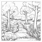 Nature-Inspired Forest Path Coloring Pages 2