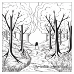 Nature-Inspired Forest Path Coloring Pages 4