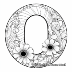 Nautical Ocean-Themed Letter O Coloring Pages 2